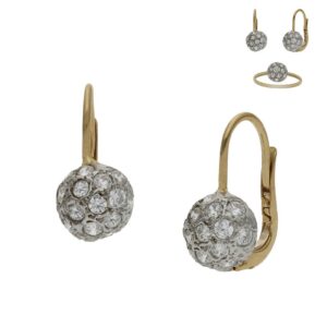 Pendientes oro 18kl circonitas
