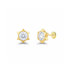 Pendientes oro 18kl estrellas