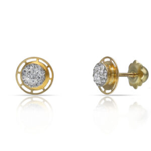 Pendientes oro 18kl circonitas