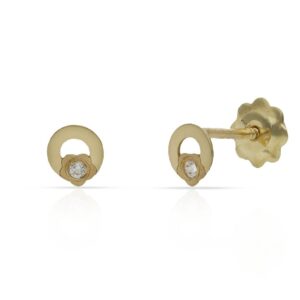 Pendientes oro 18kl redondos
