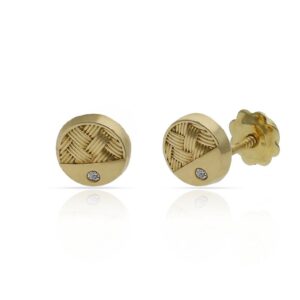 Pendientes oro 18kl redondos