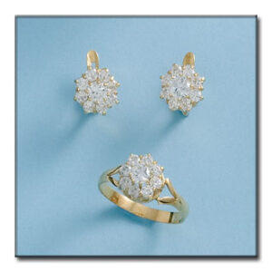 Pendientes oro 18kl circonitas
