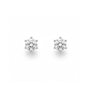 Pendientes oro blanco 18kl circonitas