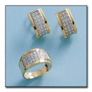 Pendientes oro 18kl circonitas