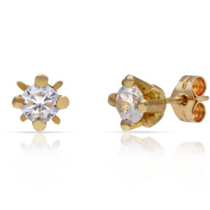Pendientes oro 18kl circonitas
