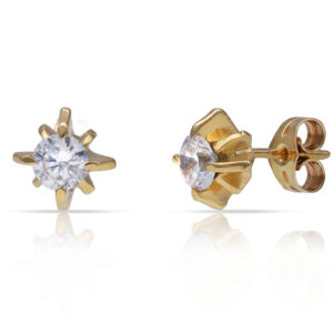 Pendientes oro 18kl circonitas