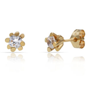 Pendientes oro 18kl circonitas