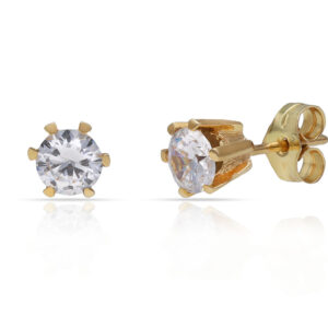 Pendientes oro 18kl circonitas