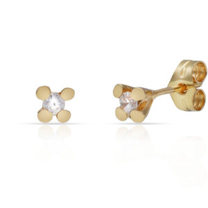 Pendientes oro 18kl circonitas