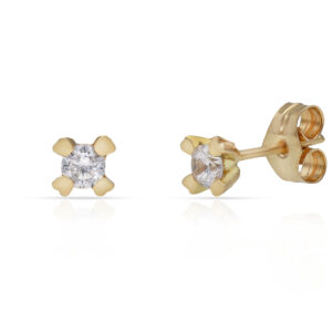 Pendientes oro 18kl circonitas