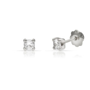 Pendientes oro blanco 18kl