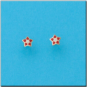 Pendientes oro 18kl estrella