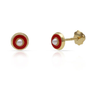 Pendientes oro 18kl redondo
