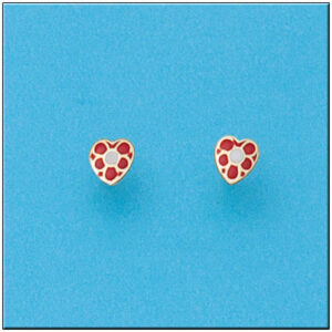 Pendientes oro 18kl corazon
