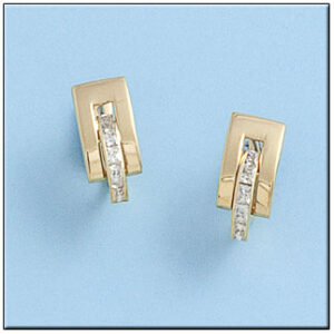 Pendientes oro 18kl circonitas