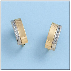 Pendientes oro 18kl circonitas