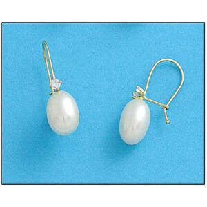 Pendientes oro 18kl perlas cultivadas