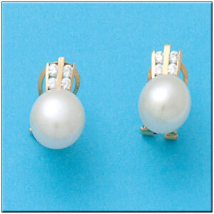 Pendientes oro 18kl perlas cultivadas