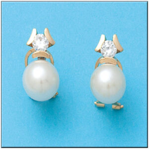 Pendientes oro 18kl perlas cultivadas