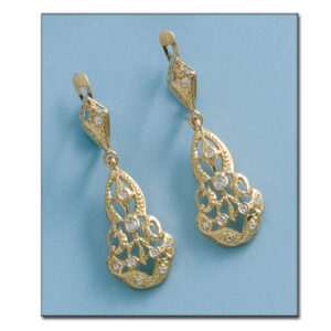 Pendientes oro 18kl circonitas