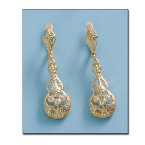 Pendientes oro 18kl circonitas