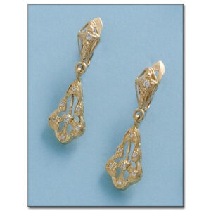 Pendientes oro 18kl circonitas