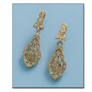 Pendientes oro 18kl circonitas