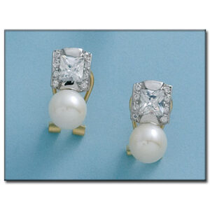 Pendientes oro 18kl perlas