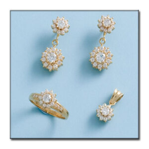 Pendientes oro 18kl circonitas