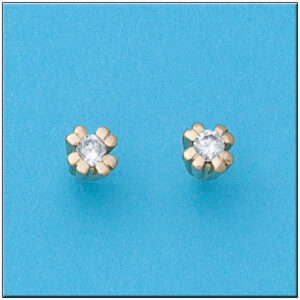 Pendientes oro 18kl circonitas