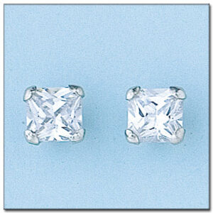 Pendientes oro blanco 18kl