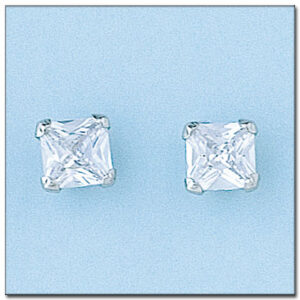 Pendientes oro blanco 18kl