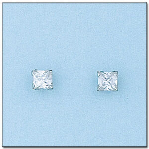 Pendientes oro blanco de 18kl
