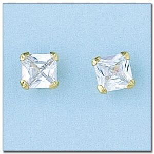 Pendientes oro 18kl - 7x7