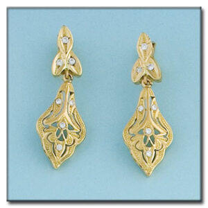 Pendientes oro 18kl circonitas