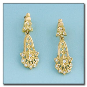 Pendientes oro 18kl circonitas