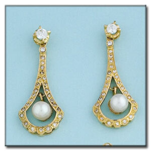 Pendientes oro 18kl perlas