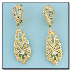 Pendientes oro 18kl circonitas