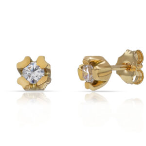 Pendientes oro 18kl circonitas