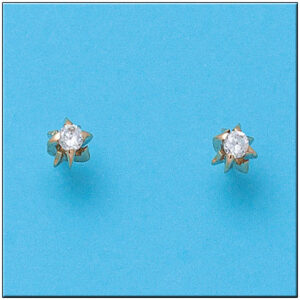 Pendientes oro 18kl circonitas