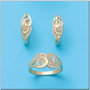 Pendientes oro 18kl circonitas