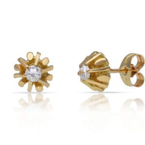 Pendientes oro 18kl circonitas
