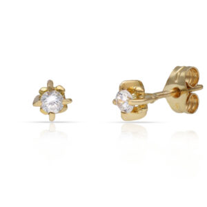 Pendientes oro 18kl circonitas