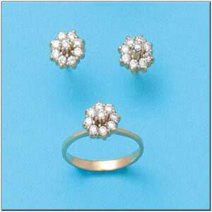 Pendientes oro 18kl circonitas