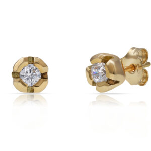 Pendientes oro 18kl circonitas