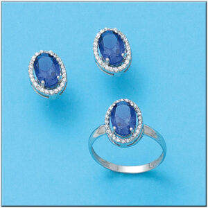 Pendientes oro blanco 18kl circonitas