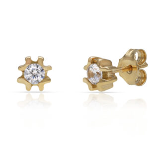 Pendientes oro 18kl circonitas