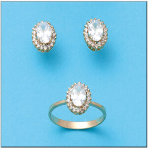 Pendientes oro 18kl circonitas