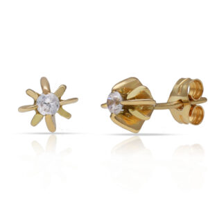 Pendientes oro 18kl circonitas