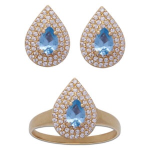 Pendientes oro 18kl circonitas